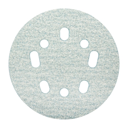 Norton Abrasives 5 in Dia, 8 Hole, Ceramic Alumina, 100 Grit, Coated Type 7660768327